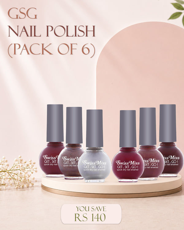 GSG Nail Polish (Pack of 6)