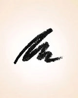 Rich matte black swatch showing the creamy texture and pigment payoff of Swiss Miss Eye Pencil.