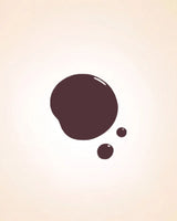 Glossy dark burgundy nail polish NP Teracotta 208 drop swatch showing texture and shade coverage