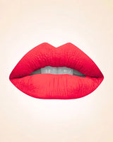 Close-up lip swatch of Swiss Miss Classic Lipstick in Candy Pop Pink M-520 shade.