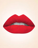 Close-up lip swatch of Swiss Miss Classic Lipstick in Gypsy Rose M-222 shade applied on lips.