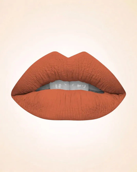 Close-up lip swatch of Swiss Miss Classic Lipstick in Twig M-244 shade.