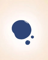 Color swatch drop of Swiss Miss Cobalt Craze shade F-407 quick dry nail polish.