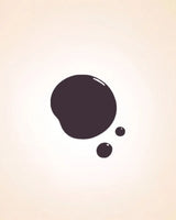 Glossy dark plum deep maroon liquid nail polish drop swatch in shade 226 showing texture and finish.