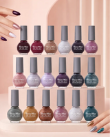 Swiss Miss Get Set Go quick dry nail polish collection displayed in various glossy, glitter, and metallic shades.