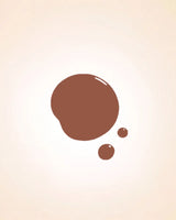 Color swatch drop of Swiss Miss Metallic Brown shade 249 quick dry nail polish.
