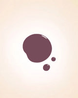 Glossy muted dusty plum liquid nail polish drop swatch in shade Moonless Nite 234 showing coverage and texture.