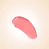 Bright soft pink texture swatch of Swiss Miss Romantic Pink B-106 lipstick on a neutral background.