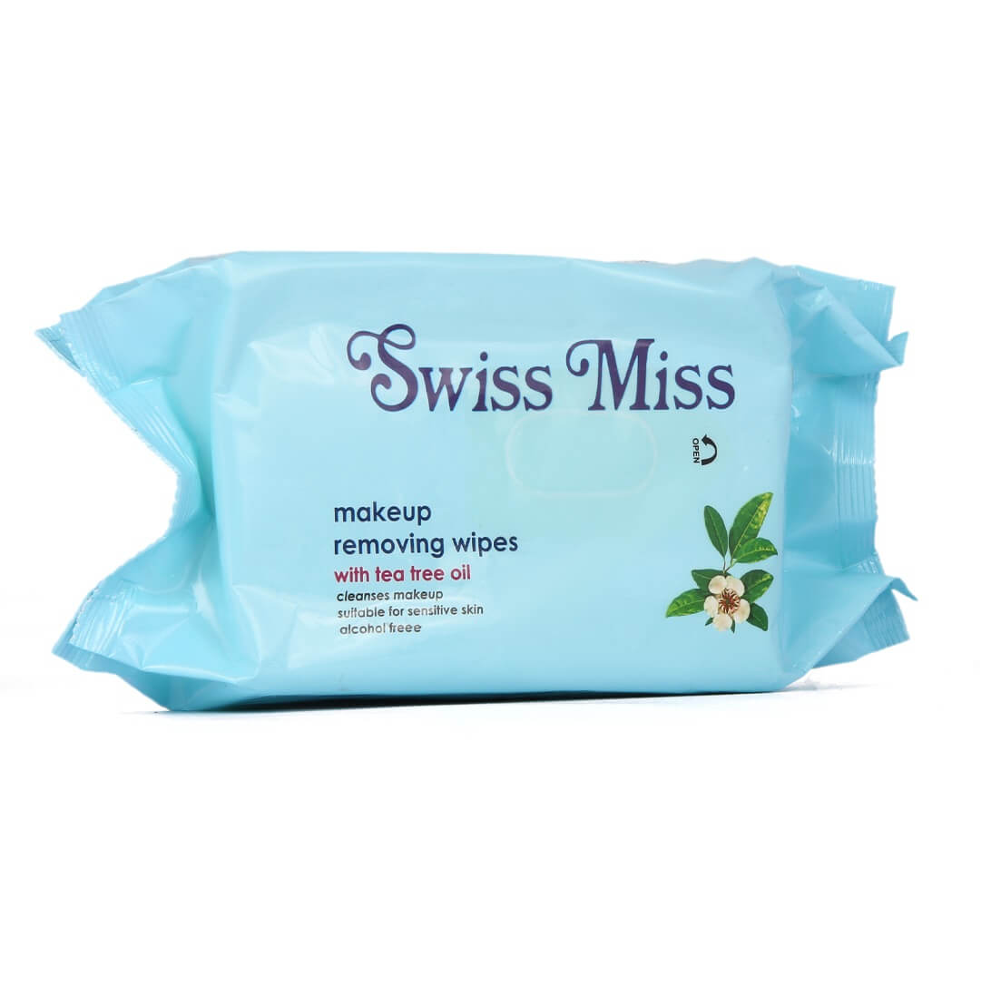 Makeup Remover Wipes With Tea Tree Oil 60 Pcs